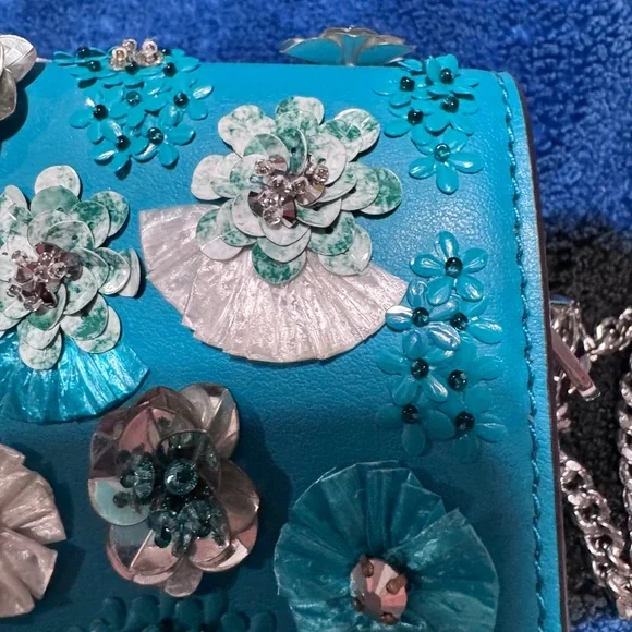 Michael Kors tealFloral Crossbody Bag - Picture 4 of 10